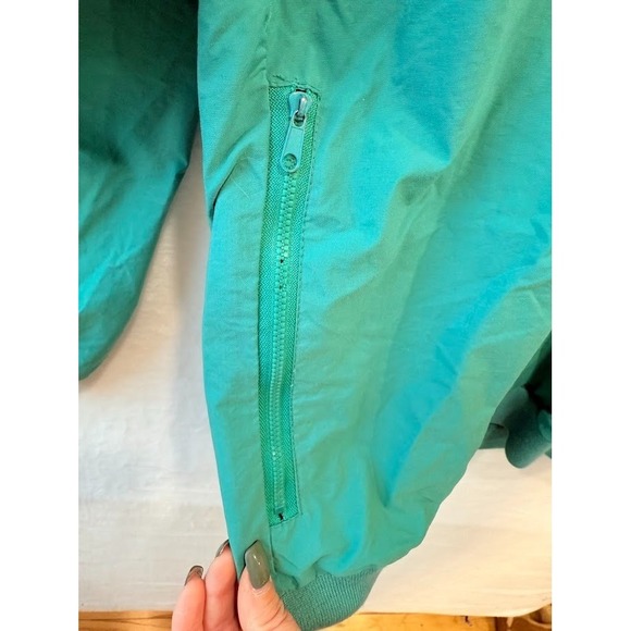 Vintage Izod Golf Windbreaker, Men's Large - Green Teal, Pullover, V Neck, 90s - Picture 5 of 10